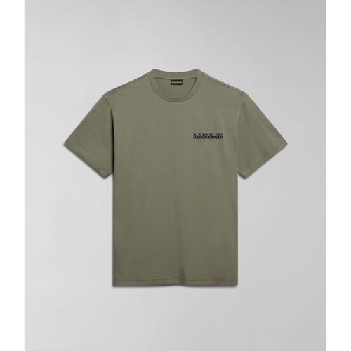 Abbigliamento Uomo T-shirt & Polo Napapijri S-GOUIN NP0A4HTQ-GAE GREEN LICHEN Verde