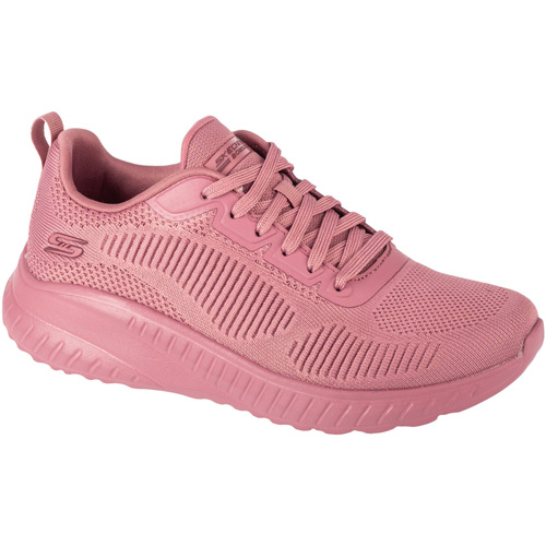 Scarpe Donna Sneakers basse Skechers Bobs Squad Chaos - Face Off Rosa