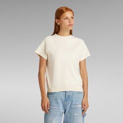 Abbigliamento Donna T-shirt & Polo G-Star Raw D24512-C812 RAGALAN-G286 ANTIQUE WHITE Bianco