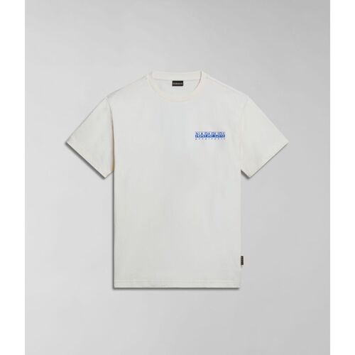 Abbigliamento Uomo T-shirt & Polo Napapijri S-BOYD NP0A4HQF-N1A WHITE WHISPER Bianco