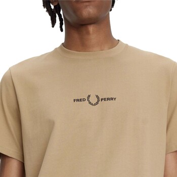Fred Perry Fp Embroidered T-Shirt Marrone