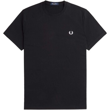 Fred Perry Fp Rear Powder Laurel Graphic Tee Nero
