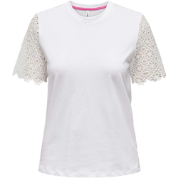 Abbigliamento Donna T-shirt maniche corte Only 15319435 Bianco