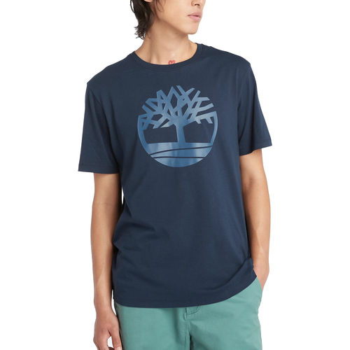 Abbigliamento Uomo T-shirt maniche corte Timberland Kennebec River Tree Logo Blu