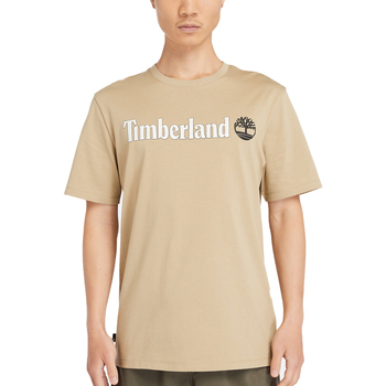 Abbigliamento Uomo T-shirt maniche corte Timberland Kennebec River Linear Logo Beige