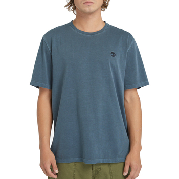 Abbigliamento Uomo T-shirt maniche corte Timberland Garment-Dyed Blu