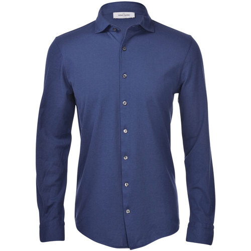 Abbigliamento Uomo Camicie maniche lunghe Gran Sasso CAMICIA Blu