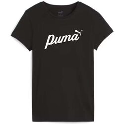 Abbigliamento Donna T-shirt maniche corte Puma T-Shirt Donna Essential + Script Nero