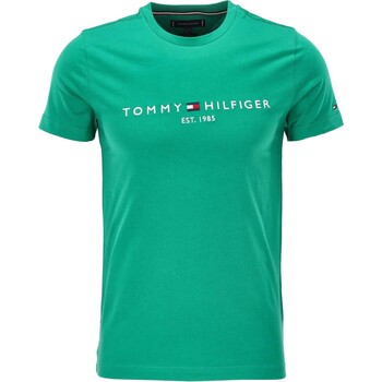 Abbigliamento Uomo T-shirt maniche corte Tommy Hilfiger Tommy Logo Tee Verde