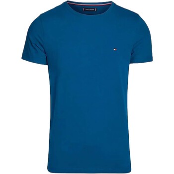 Abbigliamento Uomo T-shirt & Polo Tommy Hilfiger Stretch Slim Fit Tee Blu