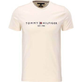 Abbigliamento Uomo T-shirt maniche corte Tommy Hilfiger Tommy Logo Tee Beige