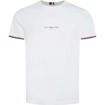Abbigliamento Uomo T-shirt & Polo Tommy Hilfiger Tommy Logo Tipped Te Bianco