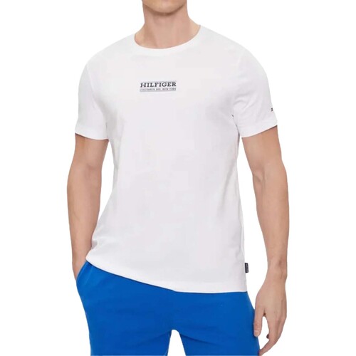 Abbigliamento Uomo T-shirt & Polo Tommy Hilfiger Small Hilfiger Tee Bianco