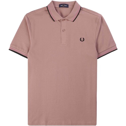 Abbigliamento Uomo T-shirt & Polo Fred Perry Fp Twin Tipped Fred Perry Shirt Rosa