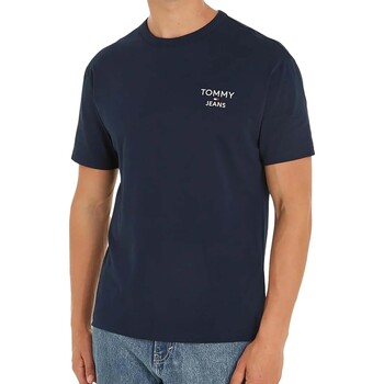 Abbigliamento Uomo T-shirt & Polo Tommy Jeans Tjm Reg Corp Tee Ext Blu
