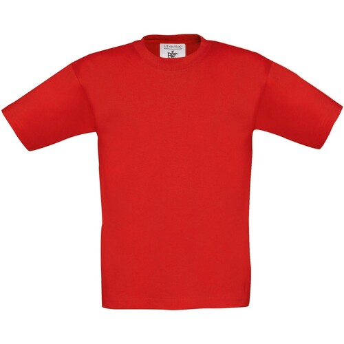 Abbigliamento Unisex bambino T-shirt maniche corte B&c Exact 150 Rosso