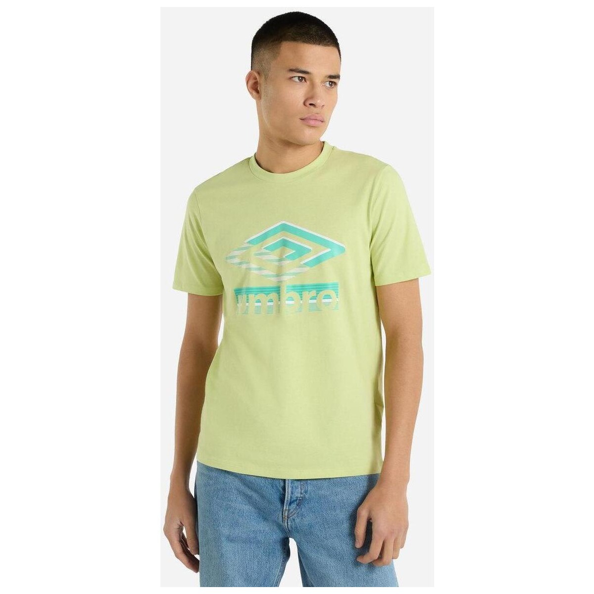 Abbigliamento Uomo T-shirts a maniche lunghe Umbro UO2107 Verde