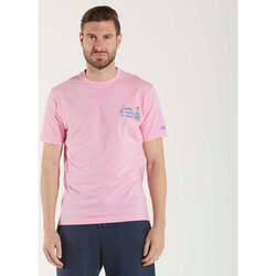 Abbigliamento Uomo T-shirt maniche corte Mc2 Saint Barth t-shirt tequila tutto rosa Rosa