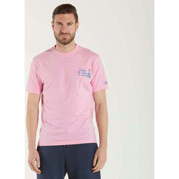 Abbigliamento Uomo T-shirt maniche corte Mc2 Saint Barth t-shirt tequila tutto rosa Rosa