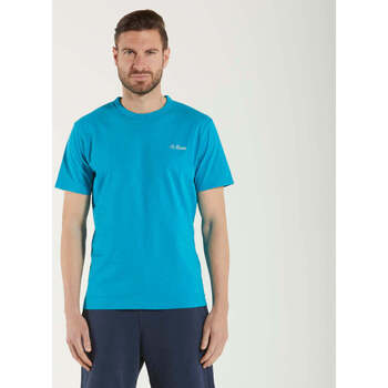 Abbigliamento Uomo T-shirt maniche corte Mc2 Saint Barth t-shirt SB acqua marina Blu