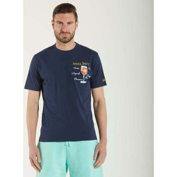 Abbigliamento Uomo T-shirt maniche corte Mc2 Saint Barth t-shirt spritz 61 blu Blu