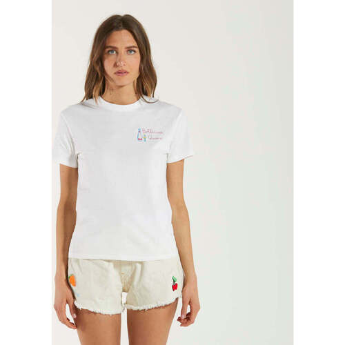 Abbigliamento Donna T-shirt maniche corte Mc2 Saint Barth t-shirt bollicine queen Bianco
