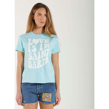 Image of T-shirt Mc2 Saint Barth t-shirt love is in SB azzurra