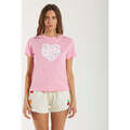 Image of T-shirt Mc2 Saint Barth t-shirt heart rosa