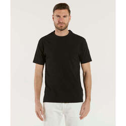 Abbigliamento Uomo T-shirt maniche corte Replay Replay t-shirt girocollo tessuto nero Nero