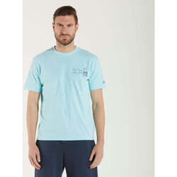 Abbigliamento Uomo T-shirt maniche corte Mc2 Saint Barth t-shirt gin tonic azzurra Blu