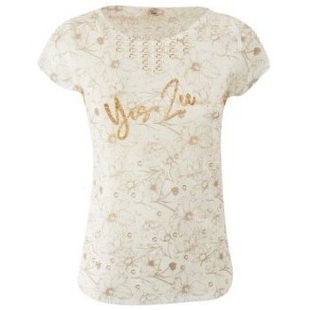 Abbigliamento Donna T-shirt maniche corte Yes Zee T-shirt Stampa Sublimatica BEIGE