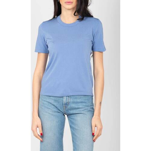 Abbigliamento Donna T-shirt maniche corte Roberto Collina T31021 15 Blu