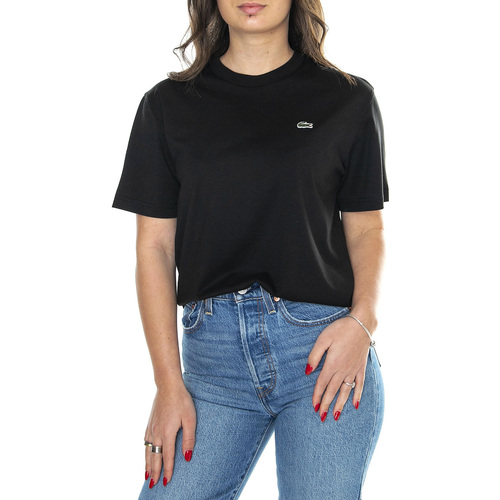 Abbigliamento Donna T-shirt & Polo Lacoste T-Shirt 031 Black Nero
