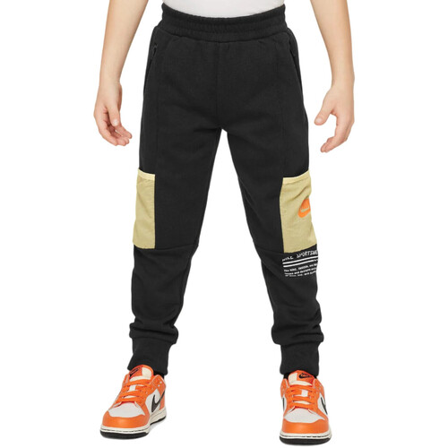 Abbigliamento Bambino Pantaloni Nike 86L752 Nero