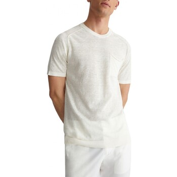 Abbigliamento Uomo T-shirt & Polo Liu Jo T-Shirt In Lino Girolino Bianco Bianco