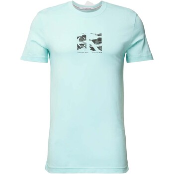 Abbigliamento Uomo T-shirt & Polo Ck Jeans Small Box Logo Tee Blu