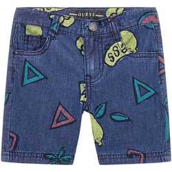 Abbigliamento Bambino Shorts / Bermuda Guess Pantaloncini di jeans Blu Regular Fit N4GD09D5BW0 Blu