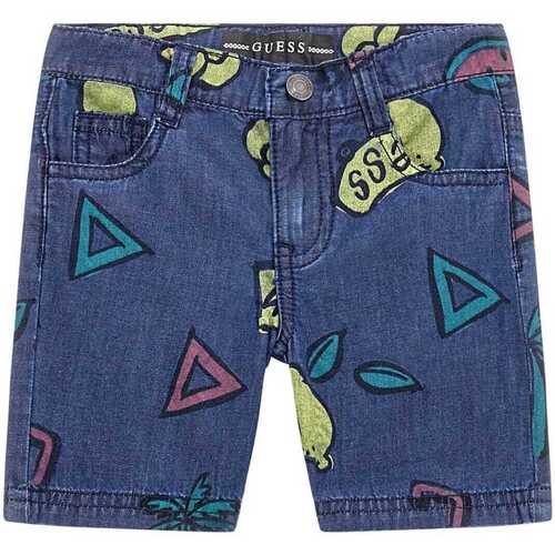 Abbigliamento Bambino Shorts / Bermuda Guess Pantaloncini di jeans Blu Regular Fit N4GD09D5BW0 Blu