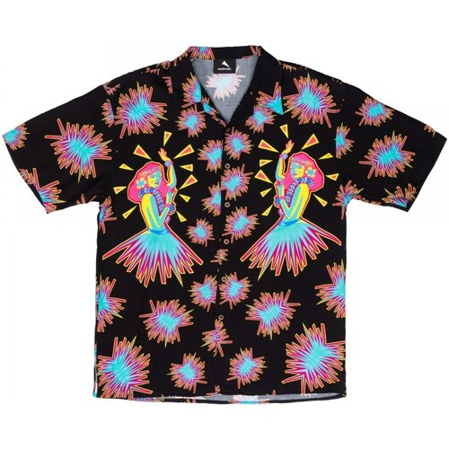 Abbigliamento Uomo T-shirt & Polo Mauna Kea Camicia Bowling Hula Nero