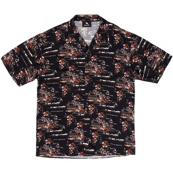 Abbigliamento Uomo T-shirt & Polo Mauna Kea Camicia Bowling Land of Aloha Black Nero
