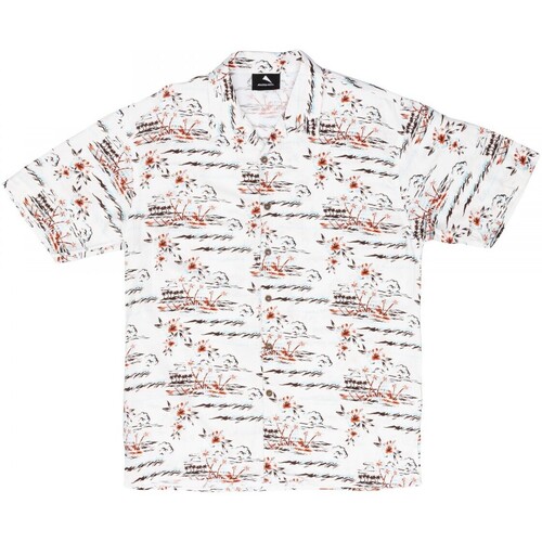 Abbigliamento Uomo T-shirt & Polo Mauna Kea Camicia Bowling Land of Aloha Bianco