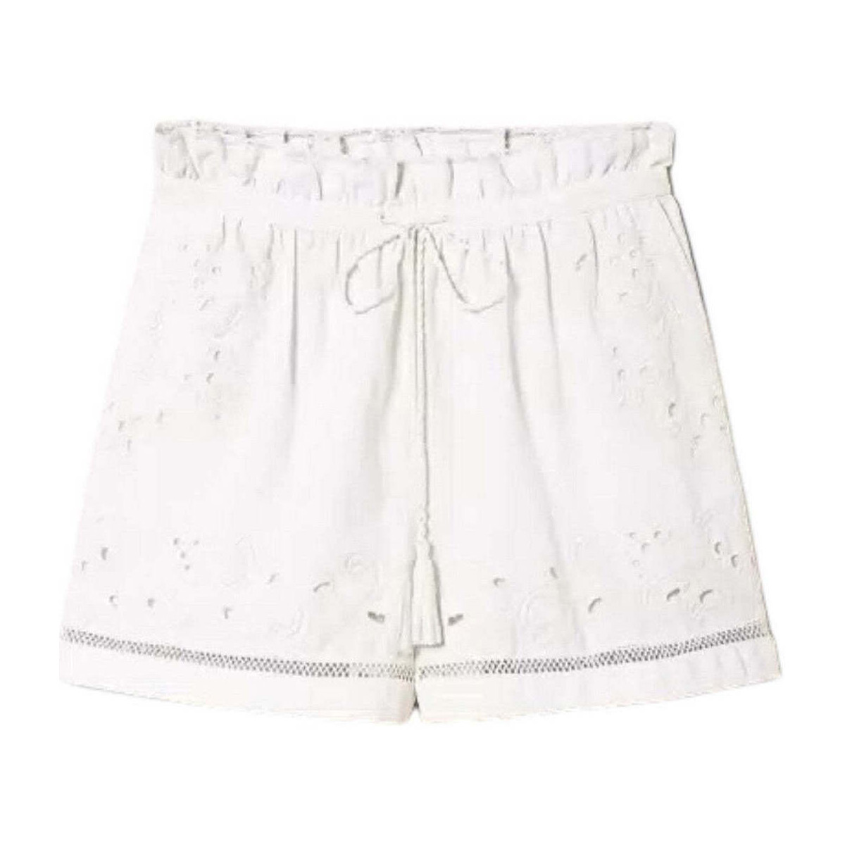 Abbigliamento Donna Shorts / Bermuda Twin Set Pantaloncino Donna  241TT2011 00001 Bianco Bianco