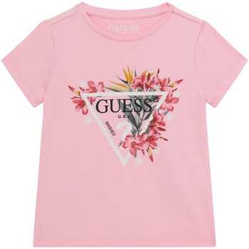 Image of T-shirt Guess T-shirt in cotone a maniche corte logo floreale K4GI02K6YW4