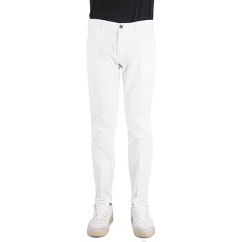 Abbigliamento Uomo Jeans 40weft Pantalone Chino Lenny Bianco Bianco