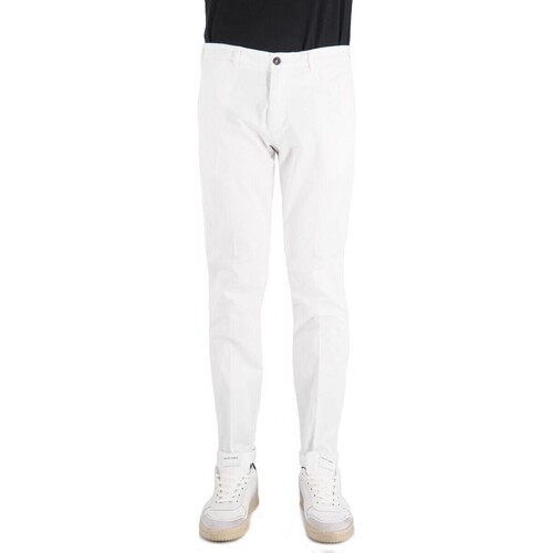 Abbigliamento Uomo Jeans 40weft Pantalone Chino Lenny Bianco Bianco