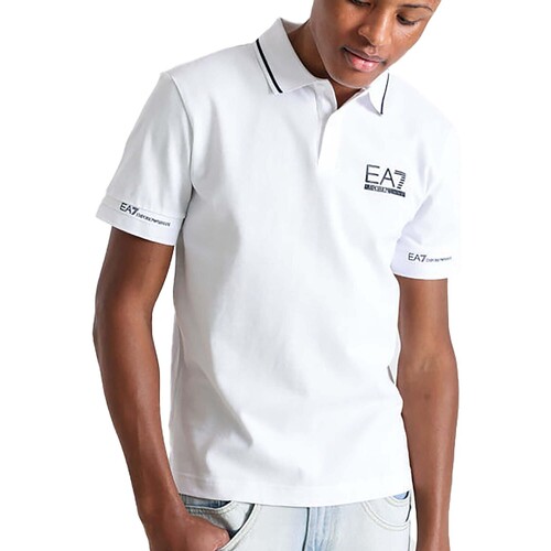 Abbigliamento Uomo T-shirt & Polo Emporio Armani EA7 Polo Bianco
