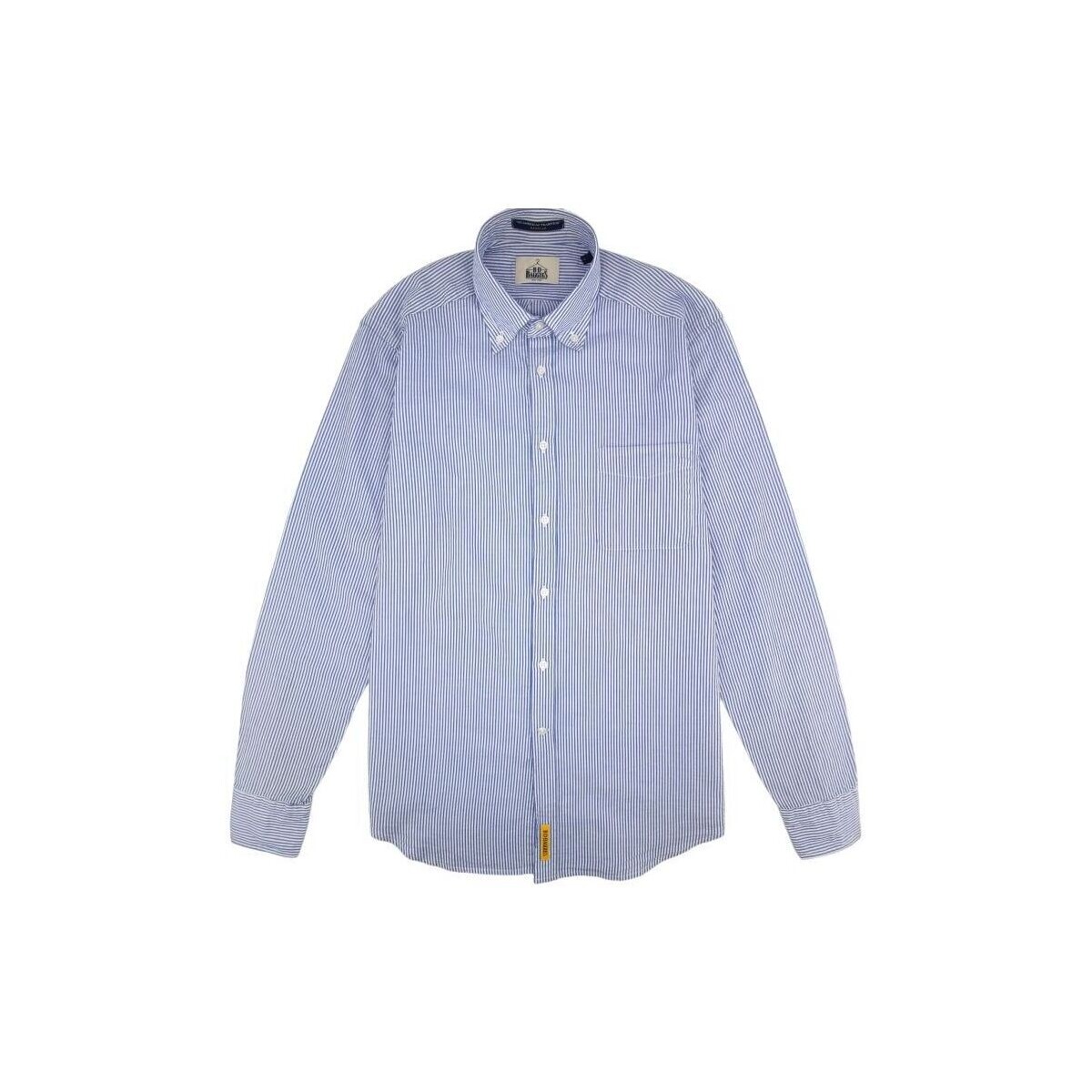Abbigliamento Uomo Camicie maniche lunghe Bd Baggies Camicia Bradford Cotton Stripes Uomo White/Blue Blu