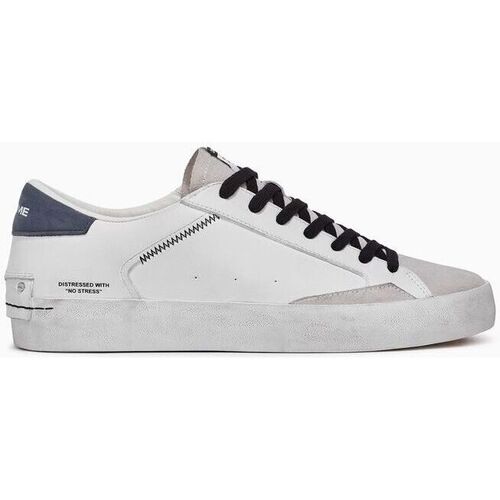 Scarpe Uomo Sneakers Crime London DISTRESSED 16004-PP5 WHITE/BLU Bianco