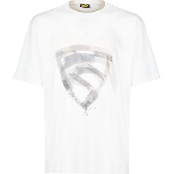 Abbigliamento Uomo T-shirt & Polo Blauer 24SBLUH02242 102 Bianco neve