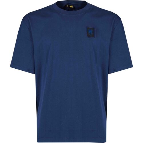 Abbigliamento Uomo T-shirt & Polo Blauer 24SBLUH02243 888 Blu